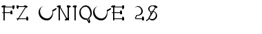 Download FZ UNIQUE 28 Font