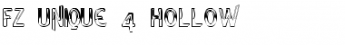 FZ UNIQUE 4 HOLLOW Normal Font