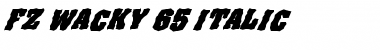 FZ WACKY 65 ITALIC Normal Font