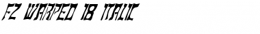 Download FZ WARPED 18 ITALIC Font