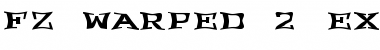 FZ WARPED 2 EX Normal Font