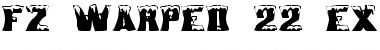 FZ WARPED 22 EX Normal Font