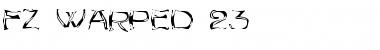 FZ WARPED 23 Normal Font