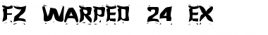 FZ WARPED 24 EX Normal Font