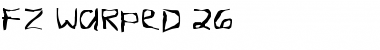 FZ WARPED 26 Normal Font