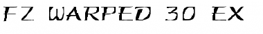 FZ WARPED 30 EX Normal Font