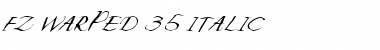 FZ WARPED 35 ITALIC Normal Font