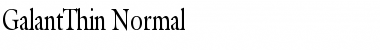 GalantThin Normal Font