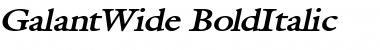 GalantWide BoldItalic Font