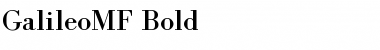 GalileoMF Bold Font