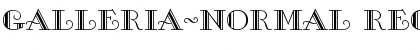 Galleria-Normal Regular Font