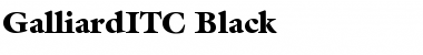 GalliardITC Black Font