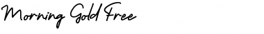 Morning Gold Free Regular Font