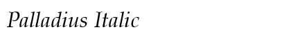 Palladius Italic Preview