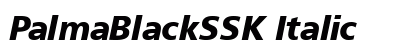 PalmaBlackSSK Italic Preview