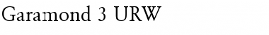 Garamond No3 Regular Font