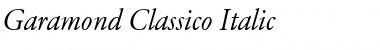 Garamond Classico Italic Font Garamond Classico Italic Font