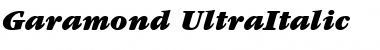 Garamond UltraItalic Font