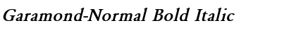 Garamond-Normal Bold Italic Font