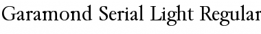 Garamond-Serial-Light Regular Font