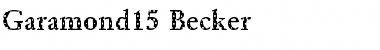 Garamond15 Becker Regular Font