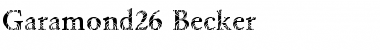 Garamond26 Becker Regular Font