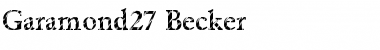 Download Garamond27 Becker Font Download Garamond27 Becker Font