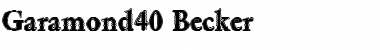 Download Garamond40 Becker Font