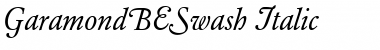 GaramondBESwash RomanItalic Font