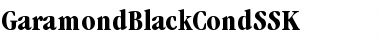 GaramondBlackCondSSK Regular Font