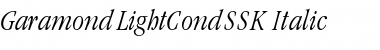 GaramondLightCondSSK Italic Font