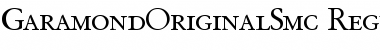 GaramondOriginalSmc Regular Font