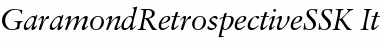 GaramondRetrospectiveSSK Italic Font