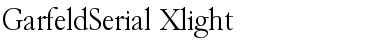 GarfeldSerial-Xlight Regular Font