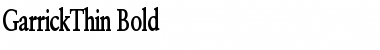 Download GarrickThin Font Download GarrickThin Font