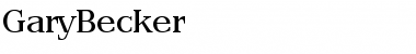 Download GaryBecker Font