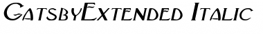 GatsbyExtended Italic Font