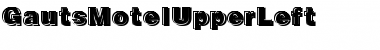 GautsMotelUpperLeft Regular Font