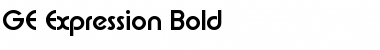 GE Expression Bold Font