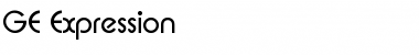 GE Expression Regular Font