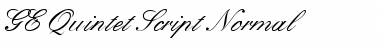 GE Quintet Script Normal Font