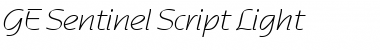 GE Sentinel Script Light Font