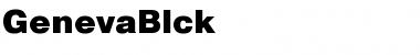 Download GenevaBlck Font