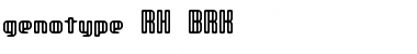 genotype RH BRK Normal Font