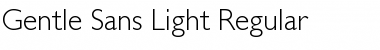 Gentle Sans Light Regular Font