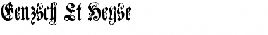Download Genzsch Et Heyse Font Download Genzsch Et Heyse Font