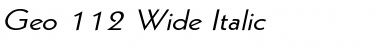 Download Geo 112 Wide Font