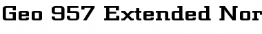 Geo 957 Extended Normal Font