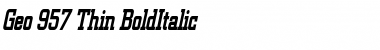 Download Geo 957 Thin Font