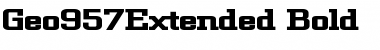 Download Geo957Extended Font Download Geo957Extended Font